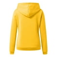 thumbnail image 5 of Patlollav Womens Long Sleeve Autumn T-Shirt Solid Hooded Pockets Tops, 5 of 6