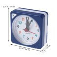 thumbnail image 3 of RUNROTOO Blue Portable Square Clock for Time Display Made of Plastic and Quartz Ideal Mini Size, 3 of 3
