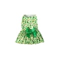 thumbnail image 2 of Dog Dress, St Patricks Day Decorations Lucky Pattern Pet Clothing for Small Breeds, Summer Thin Puppy Skirt for Holiday Events, Comfortable Soft Cat Apparel, Festive Outfit, 2 of 7