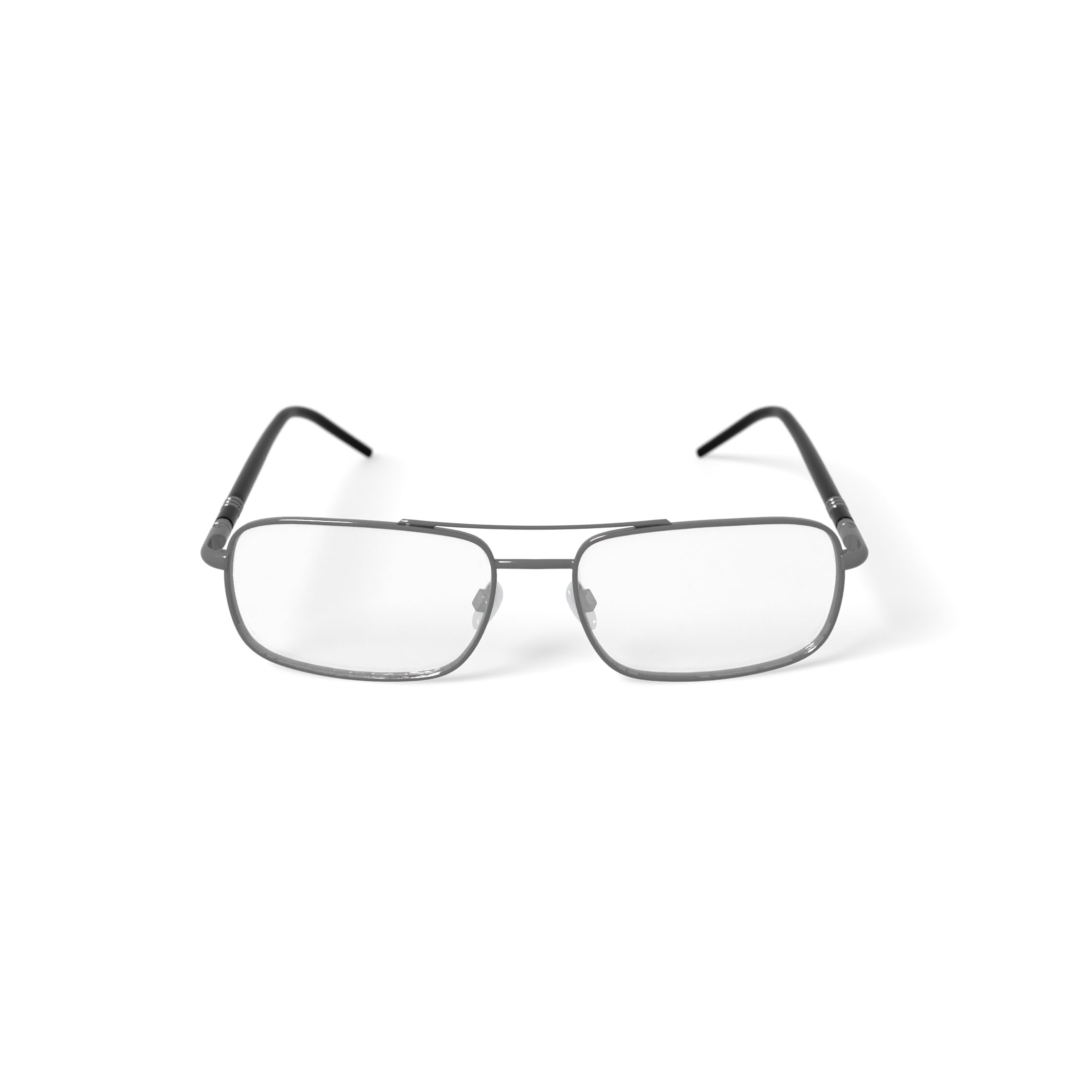 Stetson Men's ST281 Rectangular Prescription Eyeglasses with Case, Gunmetal