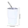thumbnail image 5 of sunsanly 1/6Pcs Stainless Steel Tumbler Shot Glass with Straw Lid 90/150ml Mini Multi-Purpose Cup for Cocktails Coffee Whiskey Portable Beverage Container for Parties, 5 of 8