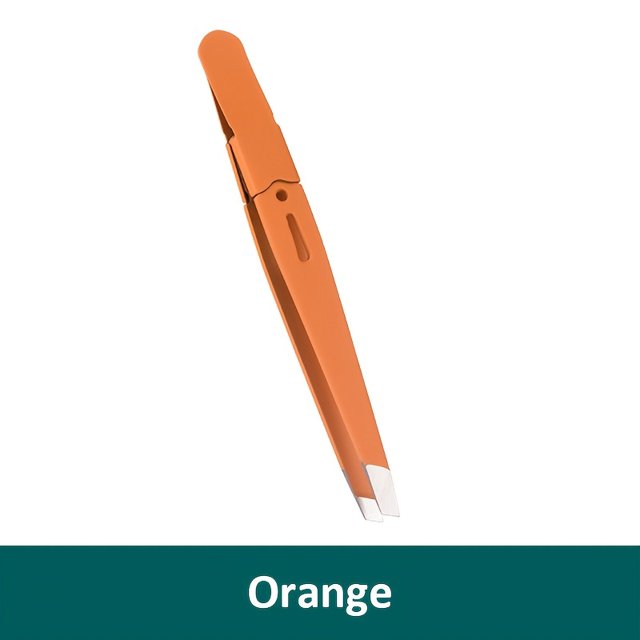 Pinzas para cejas, extractor de pelos finos de Belleza del cabello colorido, pinzas para cejas inclinadas de acero inoxidable, herramientas de maquillaje para eliminación