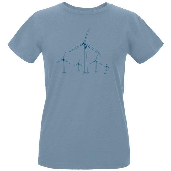 Wind Power Organic Women's T-Shirt - X-Large