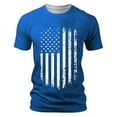 thumbnail image 3 of Qopobobo Mens Shirts Mens T Shirts Men's Cotton T-Shirts Oversized Unisex Short Sleeves Casual Loose Wash Solid Basic Tee Tops Blue,M, 3 of 4