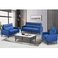 thumbnail image 3 of Topline Home Furnishings Sofa, Blue Velvet, 3 of 3