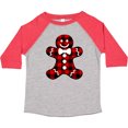 thumbnail image 3 of Inktastic Buffalo Plaid Gingerbread Man Boys or Girls Toddler T-Shirt, 3 of 5
