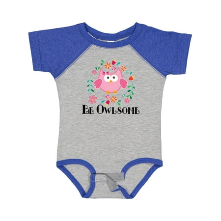 

Inktastic Girl Owl Be Owlsome Gift Baby Girl Bodysuit