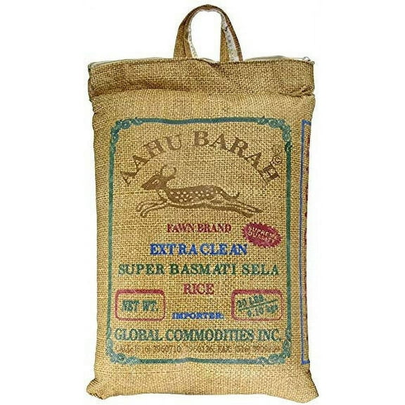 Aahu Barah Super Basmati Sela Rice - 10 lbs