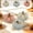 #1-Gray【1x Pumpkin Decoration】, variant on Knitted Pumpkin Decor, Orange Yellow Gray Cloth Stuffed, Fall Table Centerpiece for Halloween Thanksgiving Festival, Lazyguy