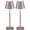 Electroplated Brushed Nickel-2, variant on 2 Pack Cordless Table Lamp,Portable LED Desk Lamp, 4000mAh Battery Operated, 3 Color Stepless Dimming Up, for Restaurant/Bedroom/Bars/Outdoor Party/Camping/Coffee Shop Night Light(Orange)