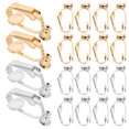 thumbnail image 4 of MasteelfCA 20PCS DIY Ear Clips Earrings Accessories Ear No Cutting Earring Clips Converters Decor Gift (Golden and Silver), 4 of 7