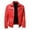 Red, variant on uikmnh Winter Jackets for Men Male Autumn and Winter Solid Color Leather Jacket Warm Coat Jacket Stand Collar Long Sleeve Double Zipper Pocket Fashion Coat Size:3XL