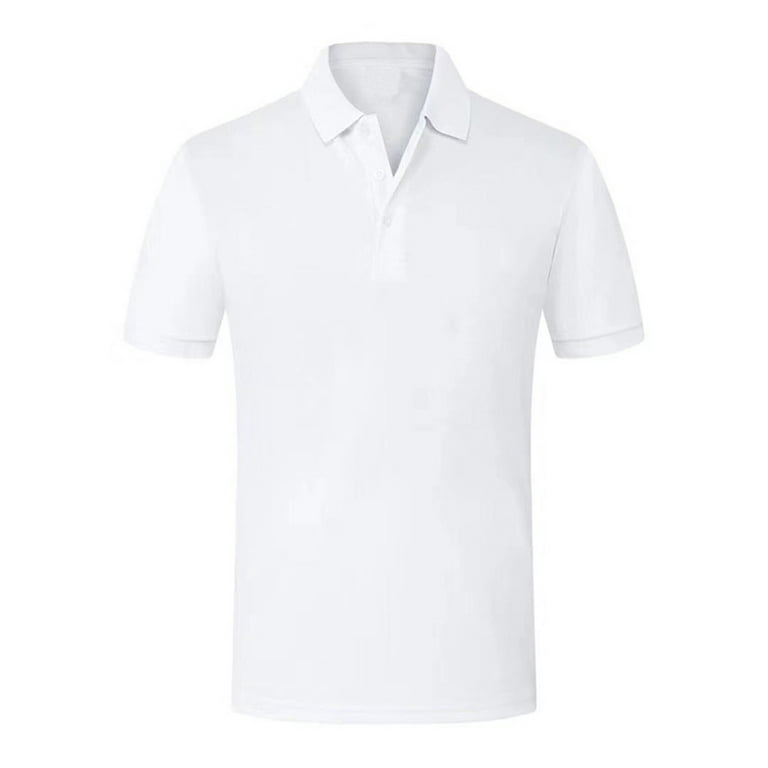 Plain white golf clearance shirt