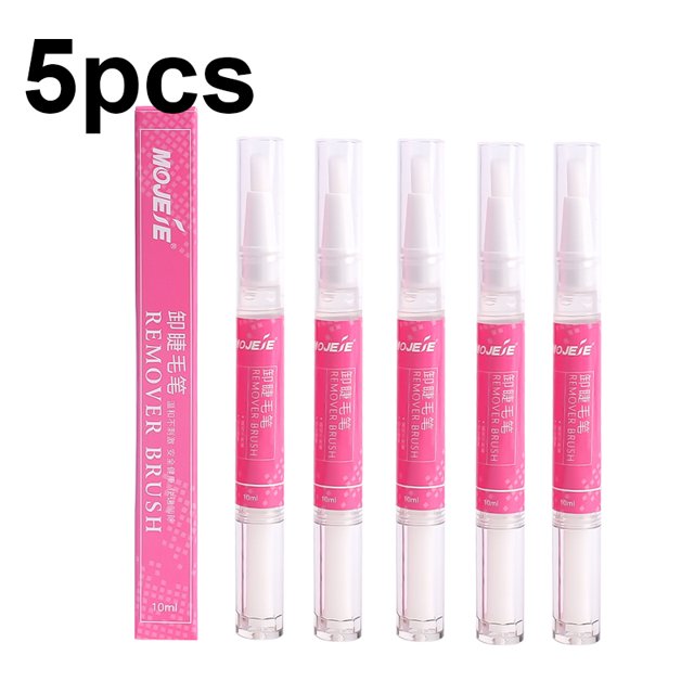 Removedor de pegamento para extensiones de pestañas, seguro, no irritante, de secado rápido, adhesivo, gel transparente, removedor de pestañas, lápiz desmaquillador