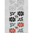 thumbnail image 1 of Ahgly Company Machine Washable Indoor Rectangle Transitional Granite Gray Area Rugs, 4' x 6', 1 of 7