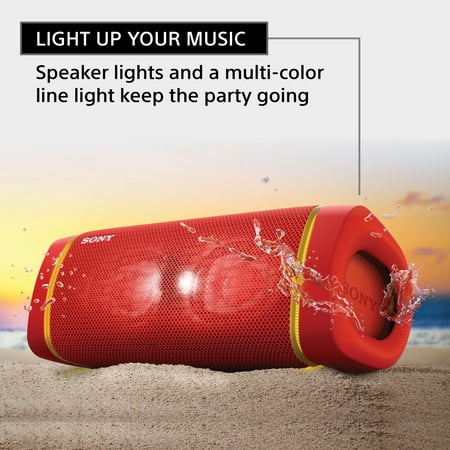 Sony - SRS-XB33 Portable Waterproof & Rustproof Speaker with USB Charging Port - Coral Red