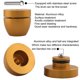 thumbnail image 4 of 4 Pcs Ball Beads Speaker Isolation Feet Turntable Platform Pads Audio Shock Absorber Subwoofer Isolation Feet 33×30 Pad (Golden), 4 of 5