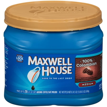 Maxwell House 100% Colombian Ground Coffee 24.5 oz. Tub