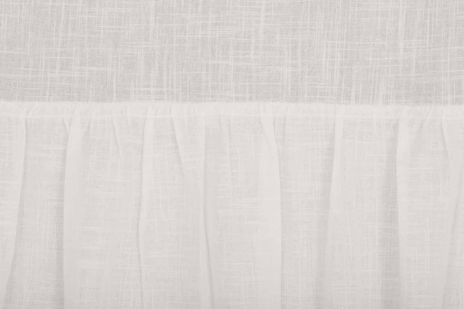 Antique Muslin King Bed Skirt, 16" Drop, Soft White Linen-Look, Farmhouse Style