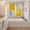 Yellow, variant on Yellow Abstract Kitchen Curtains Window Panels, Grey Geometric Oil Painting Vintage Gradient Insulated Window Treatment Curtain, Grommet Curtains for Bedroom/Living Room/Bathroom, 2 Piece 27.5"Wx39"L
