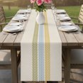 thumbnail image 6 of Table Runners 120 Inches Long Dress Scarves, Green Blue Yellow Botanical Farmhouse Coffee/Dining/Kitchen Table Decor Table Runner for Living Room, Farmhouse Vertical Leaves 13x120 Inch, 6 of 9
