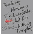 thumbnail image 2 of Boy's Winnie the Pooh I Do Nothing Everyday  Pull Over Hoodie Athletic Heather X Large, 2 of 4