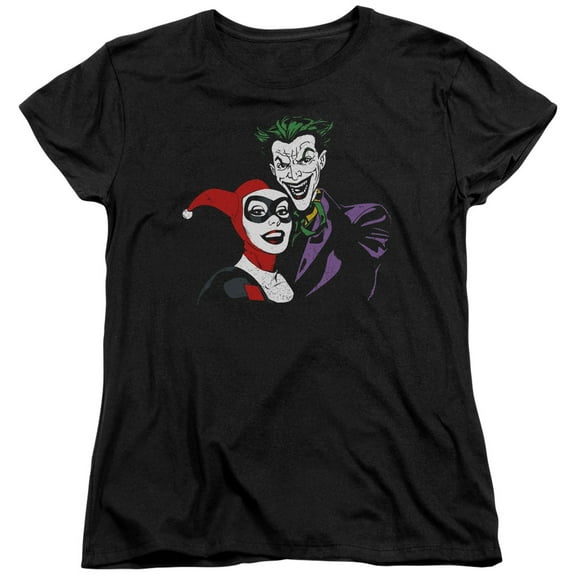 Batman Joker & Harley S/S Women's T-Shirt Black