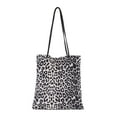 thumbnail image 1 of relayinert Practical And Durable Canvas Handbag For Busy Individuals Widely Used Leopard Print Shoulder Bag white 1 Pc, 1 of 6