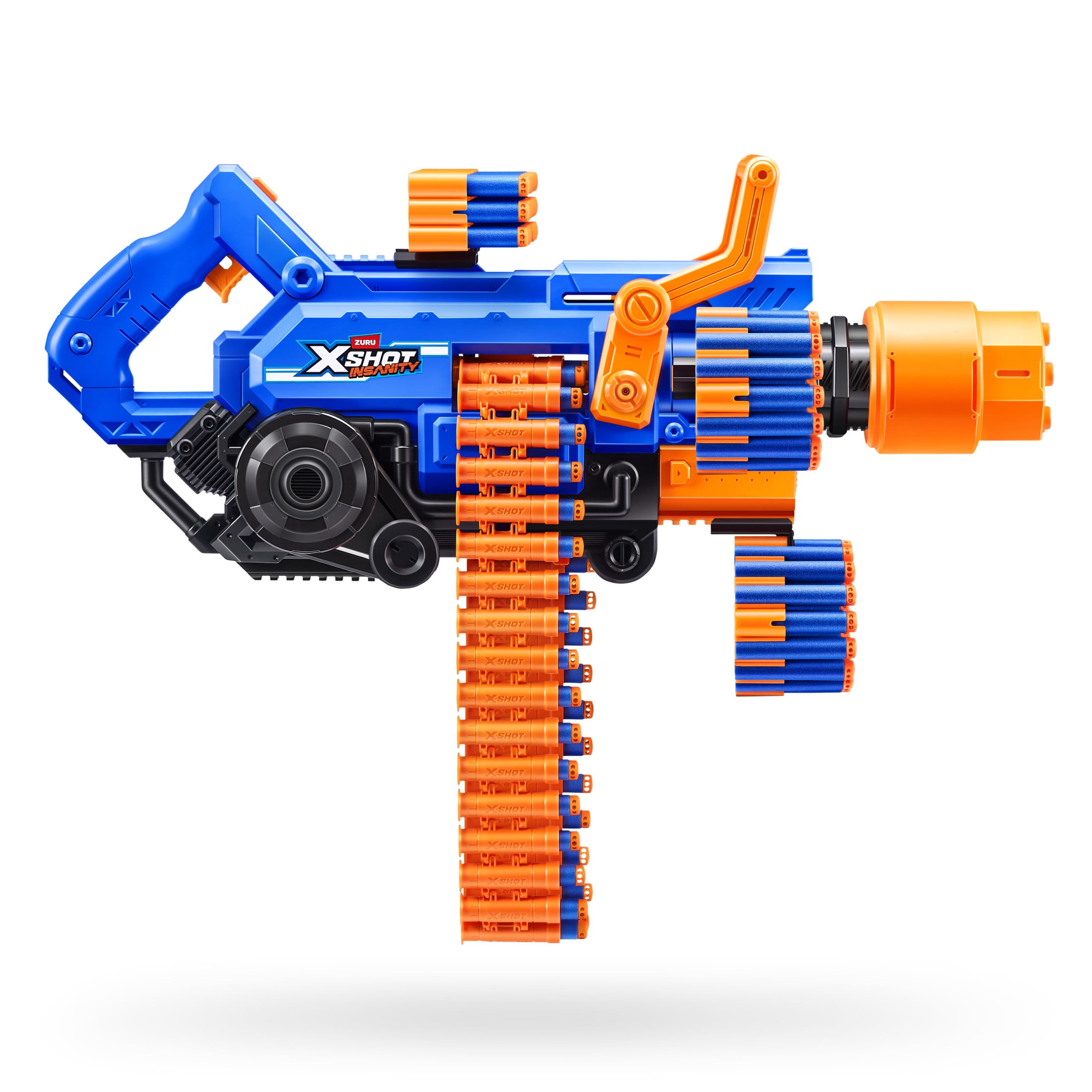 XSHOT Insanity Smoking Barrel Blaster avec 72 fléchettes à technologie Air Pocket de ZURU, Dart Blaster avec mécanisme de fumigation, jouet d'extérieur pour garçons et filles, adolescents et adultes â XSHOT Insanity Smoking Barrel Blaster de ZURU