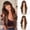 Blonde Brown, variant on Wavy Wig with Bangs, 28 Inch Layered Long Curly Wig for Woman, Heat-Resistant Synthetic Hair Replacement Wigs, Natural Appearance Wig for Daily Party Use,Ash Blonde