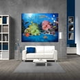 thumbnail image 3 of Coral Fish Canvas Art Colorful Tropical Fish Picture Wall Art Blue Sea Framed Painting Wall Decor For Home Office Bedroom Reeady to Hang, 3 of 6