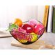 thumbnail image 4 of Estilo alto borde curvo moderno creativo elegante plato de un solo nivel, alambre de hierro de metal frutas verduras pan soporte decorativo cuencos para servir cesta titular (oro) Xemadio CZJJ-ZH75-1, 4 of 7