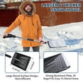thumbnail image 7 of All-in-One Winter Car Tool | 44" Extendable 5-in-1 Snow Brush, Shovel & Ice Scraper – Stainless Steel, -40°C Resistant, 50Lbs Capacity (Black), 7 of 7