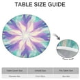 thumbnail image 6 of Tie Dye Pattern Round Fitted Tablecloth with Elastic Edge,Dining Table Cover Waterproof,Outdoor Round Tablecloth for Camping,Dining,Indoor and Outdoor, 6 of 7
