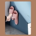 thumbnail image 5 of 1 Pack Wall Mounted Shoe Rack,Hanging Shoe Organizer Shelf with Sticky Hanging Mounts,Door Shoe Hangers with Hooks for Slippers Storage,Shoe Holder,Wall Shoe Rack,Wall Mounted Shoe Storage,Clear, 5 of 5