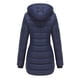 thumbnail image 5 of Gibobby Chaquetas de plumón para mujer, Chamarra de invierno plegable brillante para mujer, ultraligera, de plumón largo, chamarra con cierre completa(Azul,XG), 5 of 5
