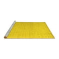 thumbnail image 2 of Ahgly Company Machine Washable Indoor Rectangle Solid Yellow Modern Area Rugs, 7' x 9', 2 of 4