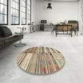 thumbnail image 4 of Ahgly Company Machine Washable Indoor Rectangle Contemporary Brown Area Rugs, 8' x 12', 4 of 7