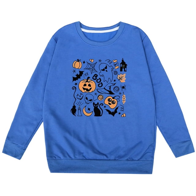 Chandail à Capuche d'Halloween pour Filles, Doux et Confortable, Tenue Décontractée Automne Hiver pour Tout-Petits, Manches Longues, Col Rond