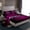 Purple 01, variant on Feelyou Futuristic Square Print Bed Sheets for Boy, Blue Honeycomb Abstract King Sheets, Pixel Grid Miners Sheet Set, Microfiber Bedroom Decor, 4-Piece