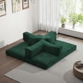 thumbnail image 3 of Modern Minimalist Fabric 78.8 inch Modular Sofa with Armrests and Convertible Function, 3 of 11