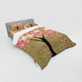 thumbnail image 3 of Ambesonne Tree Bedding Set 3 Pcs, Watercolor on Retro Newspaper, Twin XL, Multicolor, 3 of 3