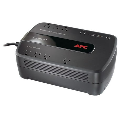 APC Back-UPS 650VA Uninterruptible Power Supply Battery Backup and Surge Protector with 8 Outlets, BE650G1