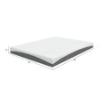 thumbnail image 2 of Jennifer Taylor Home Dreamwave Upholstered Fabric King Mattress in White/Gray, 2 of 5