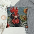 thumbnail image 2 of Farm Rooster Pillow Covers with Welcome to The Funny Farm Quote Print Pillow Cases  for Farmhouse Décor Housewarming Gifts Linen Cushion Cover, 2 of 5