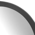 thumbnail image 4 of Black Round Mango Wood Frame Wall Mirror D20 Inch Transitional Decor for Bathroom Entryway, 4 of 15