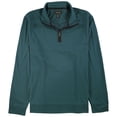 thumbnail image 1 of Tasso Elba Mens Piped 1/4 Zip Pullover Sweater, Green, XXX-Large, 1 of 2