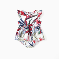 thumbnail image 2 of PatPat Family Matching Sets Floral Beach Shirt or Off Shoulder Romper with Longline Skirt, 2 of 7