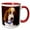 Red/White, variant on 3drose, Soft Basset Hound Puppy, 11oz Two-tone Red Mug