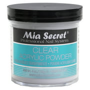 Mia Secret Professional Acrylic Nail System Clear Acrylic Powder, 4 oz.